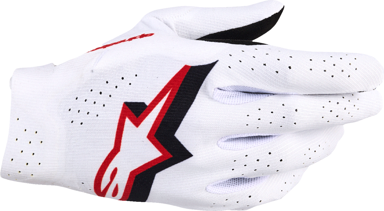 GUANTES ALPINESTARS SUPERTECH MX BLANCO/NEGRO/ROJO FLUORESCENTE