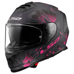 CASCO INTEGRAL LS2 ASSAULT BURST NEGRO MATE MORADO