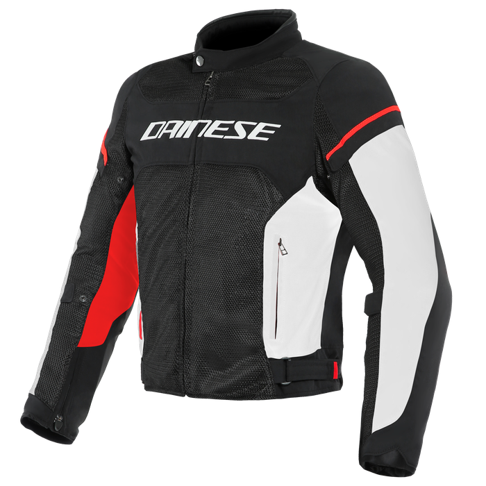 CHAQUETA TEXTIL DAINESE AIR FRAME D1 NEGRO/BLANCO/ROJO