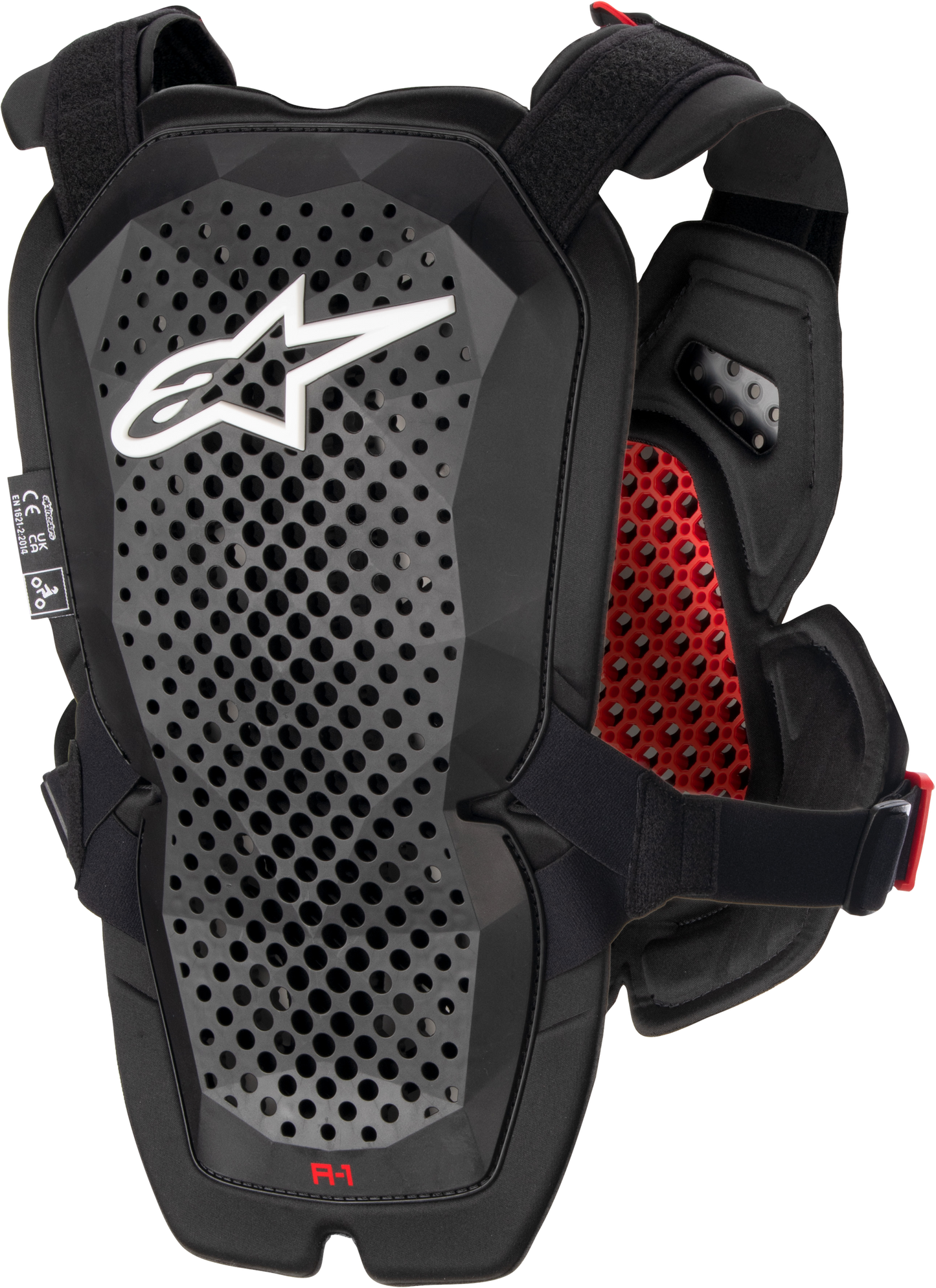 PROTECTOR DE PECHO ALPINESTARS A-1 ANTRACITA/NEGRO/ROJO