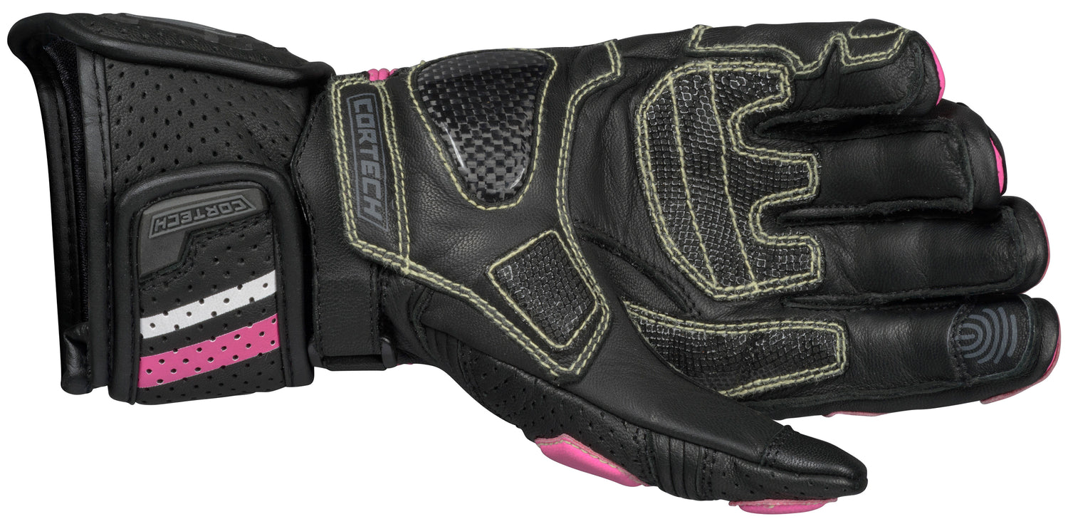 GUANTES PARA DAMA CORTECH REVO SPORT RR NEGRO/ROSADO
