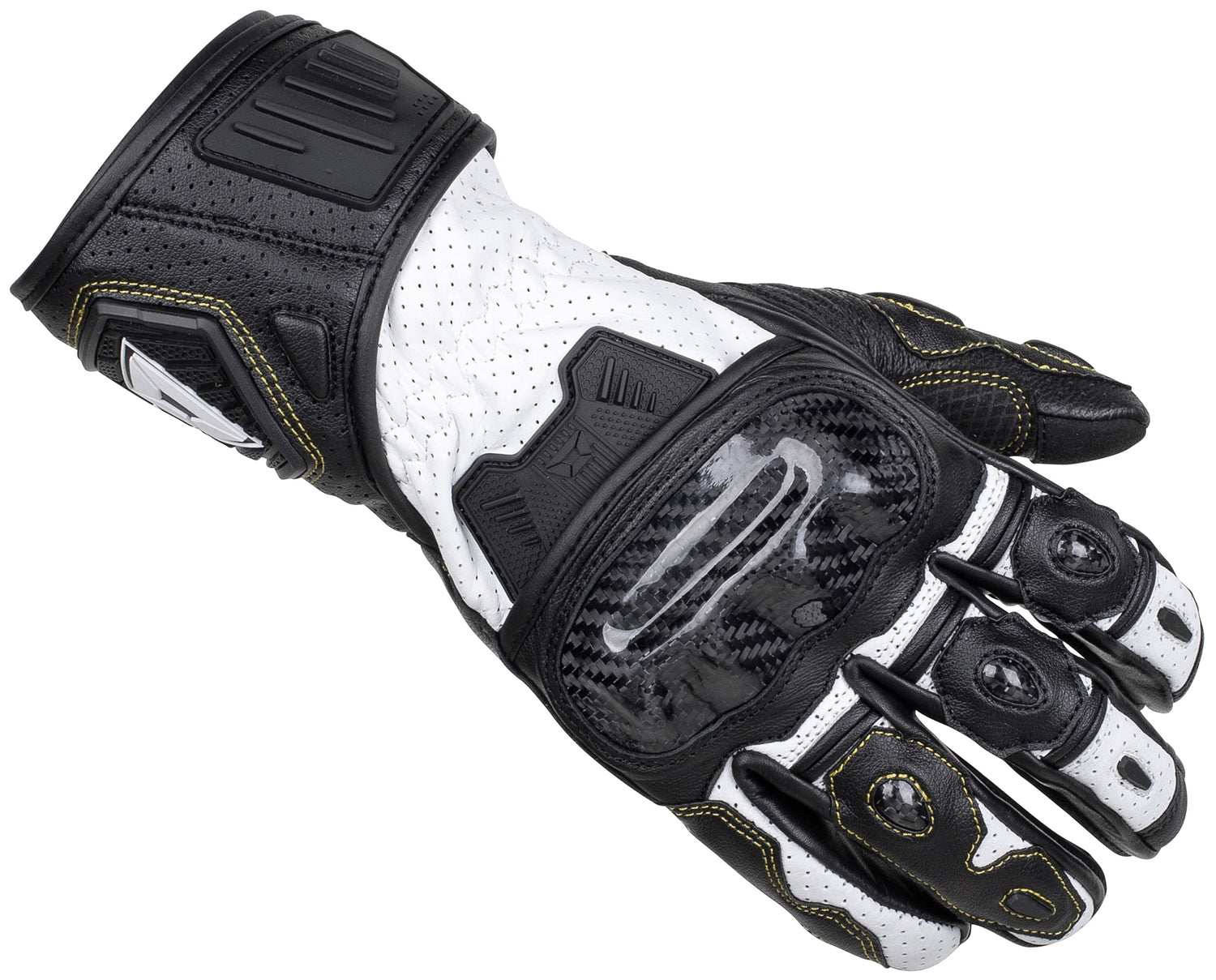 GUANTES CORTECH APEX V1 RR CUERO NEGRO/BLANCO