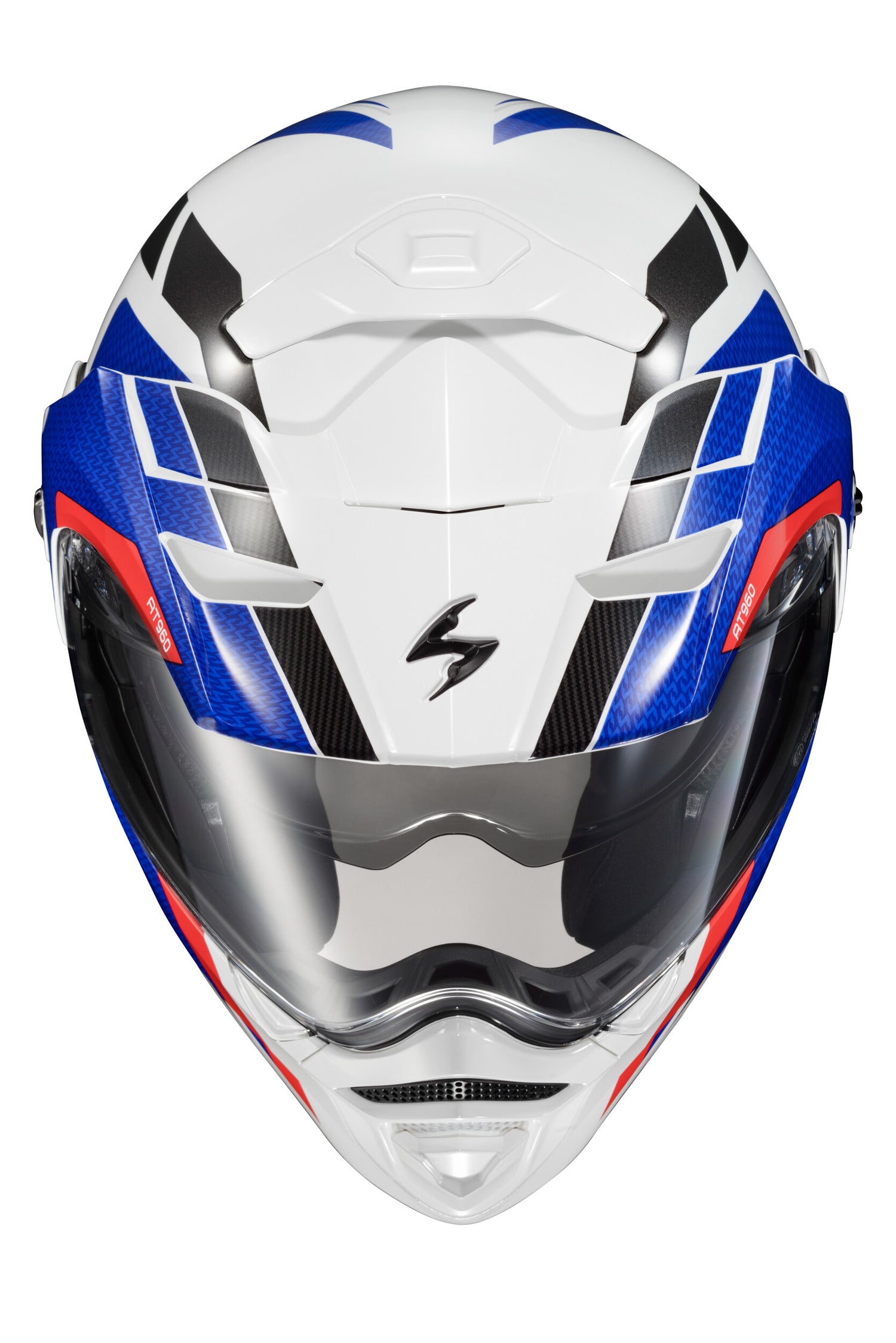CASCO MODULAR SCORPION EXO EXO-AT960 HICKS BLANCO/AZUL