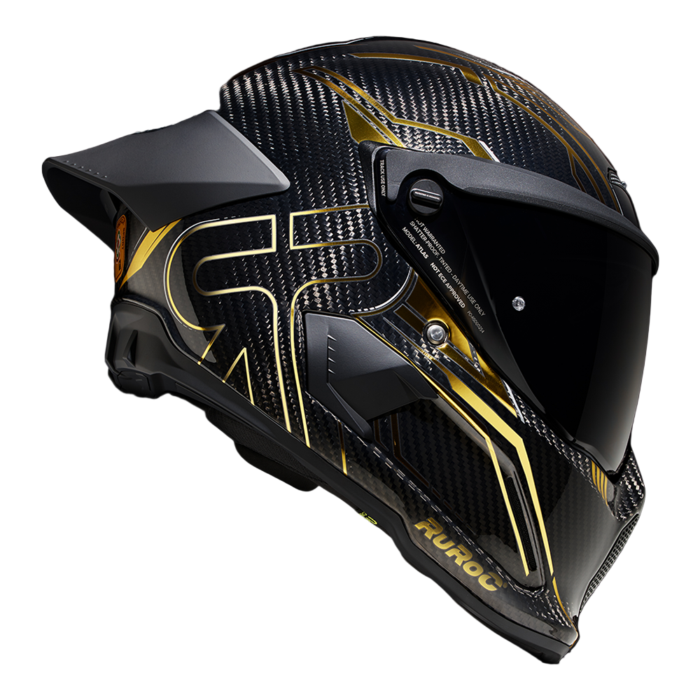 CASCO INTEGRAL RUROC AT4 TRACK TITAN ORO – ATOAMOTOS