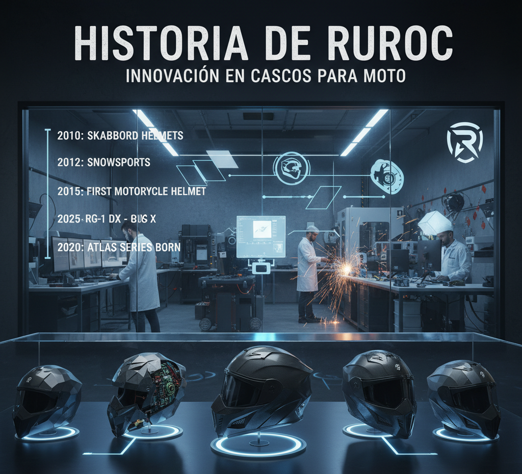 Historia de Ruroc: Innovación y Rebeldía en Cascos para Moto