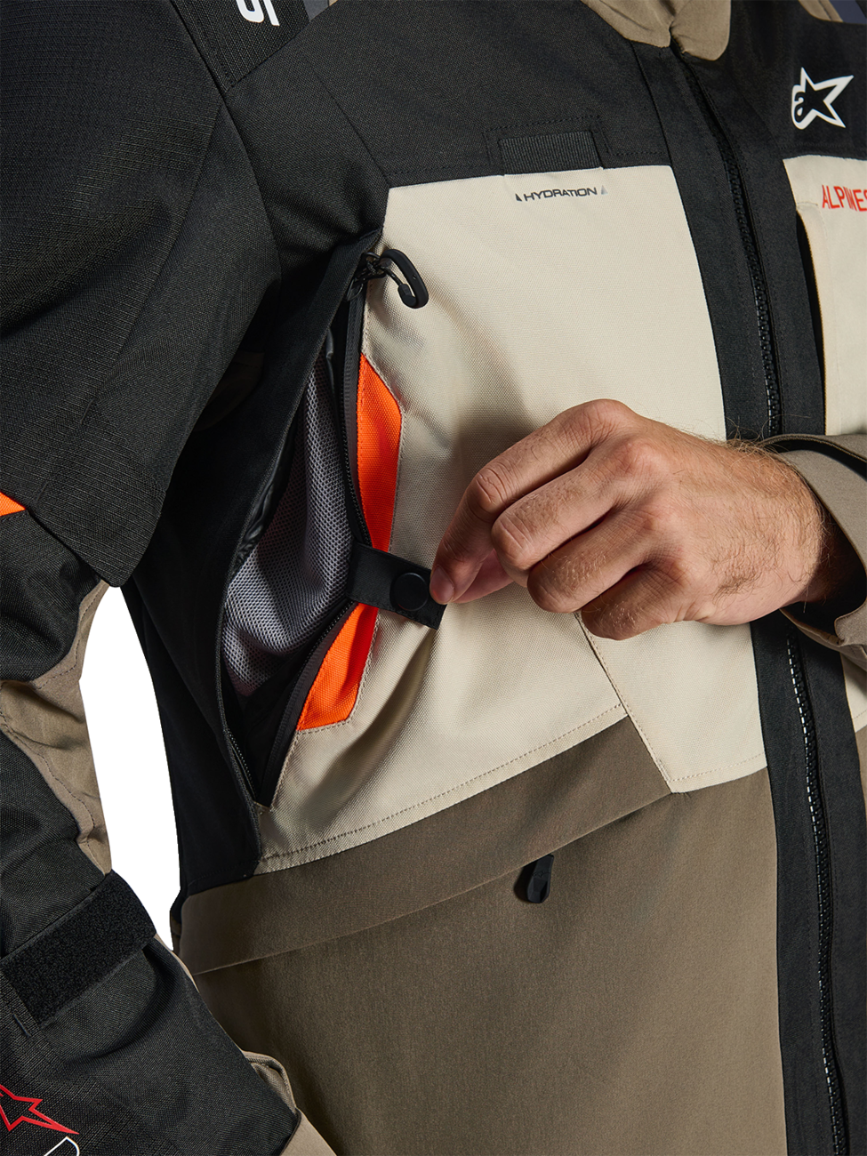 CHAQUETA ALPINESTARS ANDES DRYSTAR V4 NOGAL/MÁSTICO/NEGRO