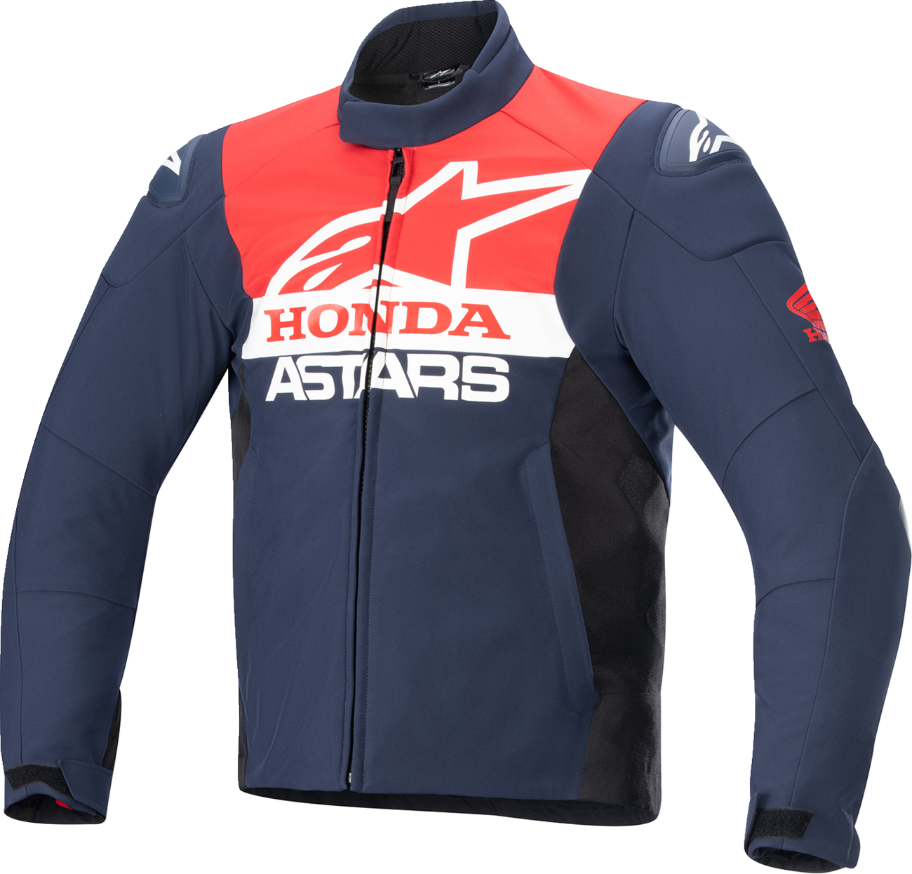 CHAQUETA IMPERMEABLE ALPINESTARS HONDA SMX AZUL NEGRO ROJO