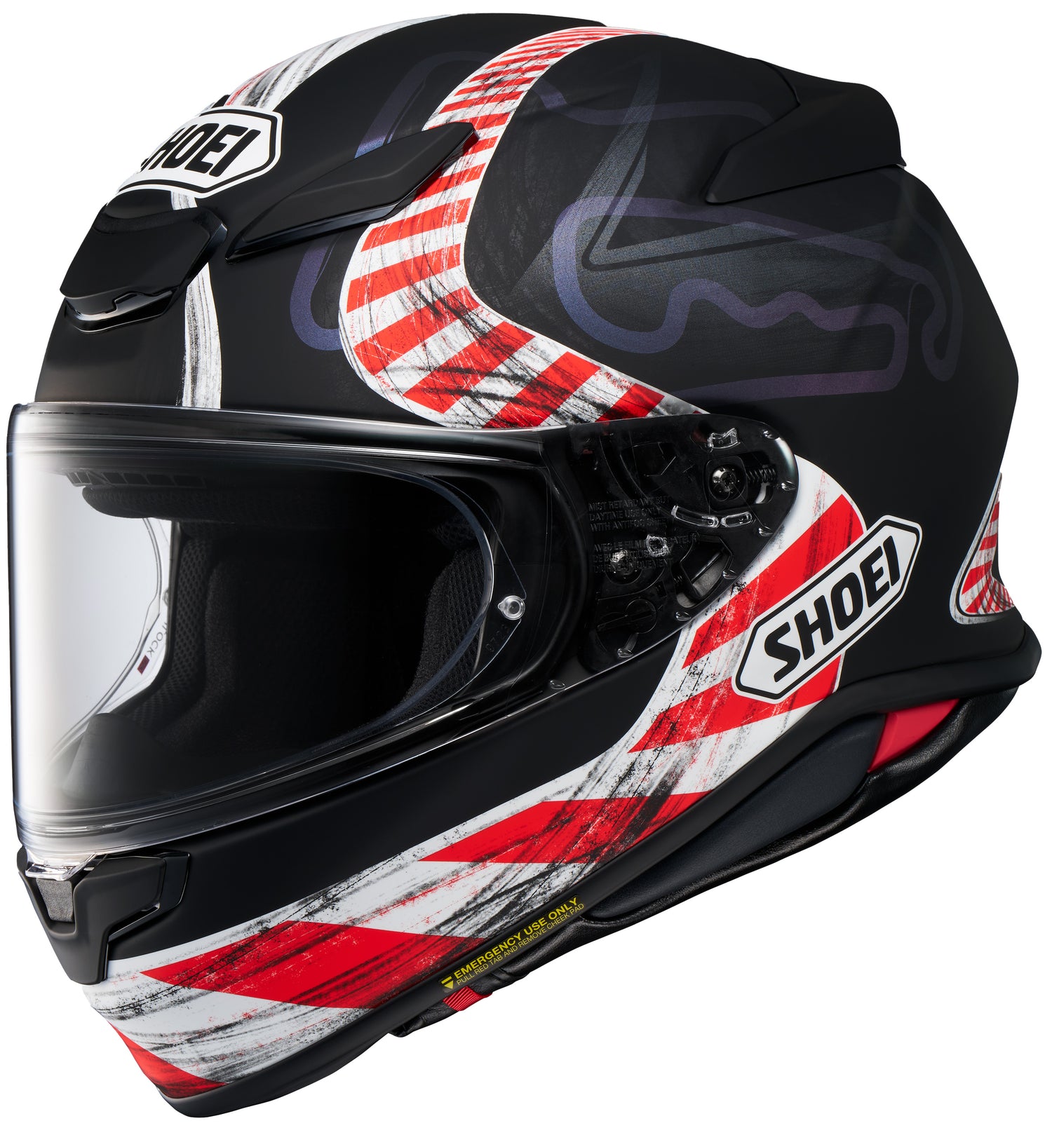 CASCO INTEGRAL SHOEI RF-1400 KNEE DOWN TC-5