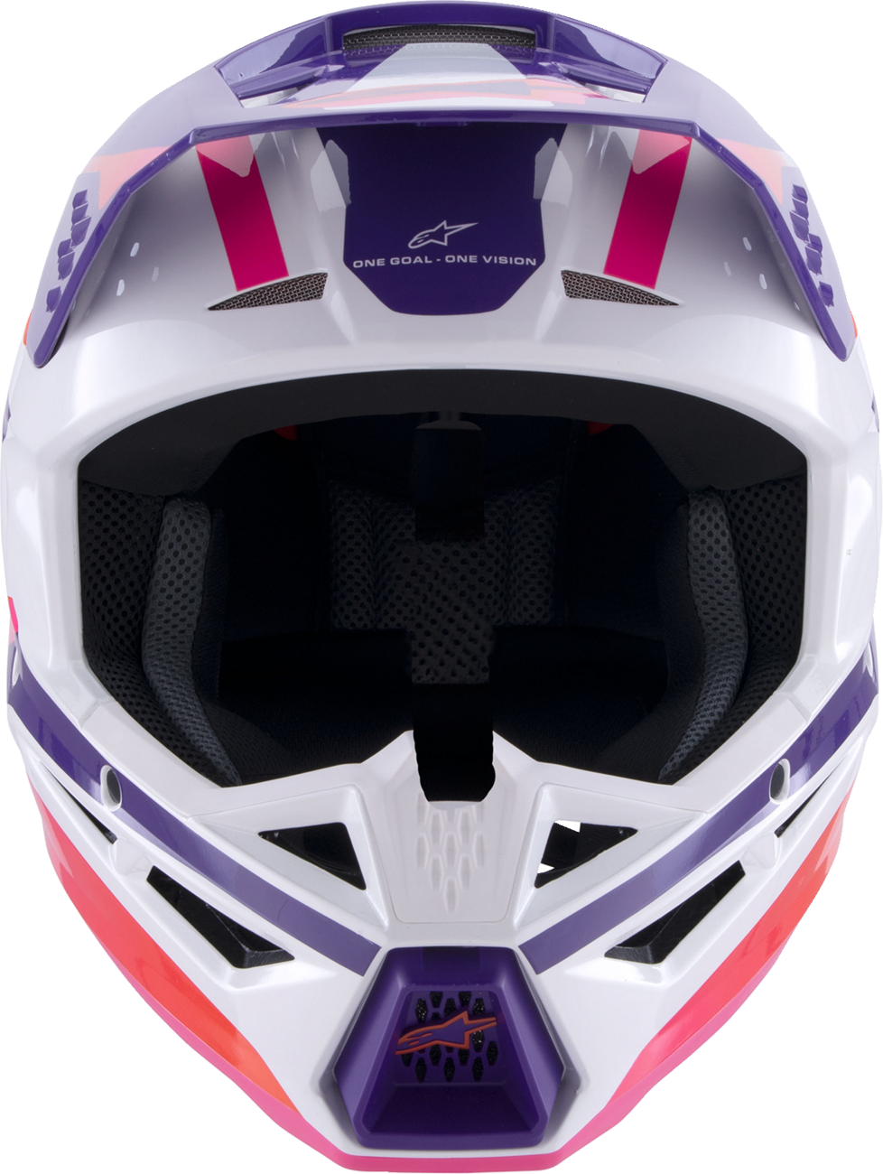 CASCO INTEGRAL ALPINESTARS SM3 HEAT BLANCO/ROSA/PÚRPURA BRILLANTE