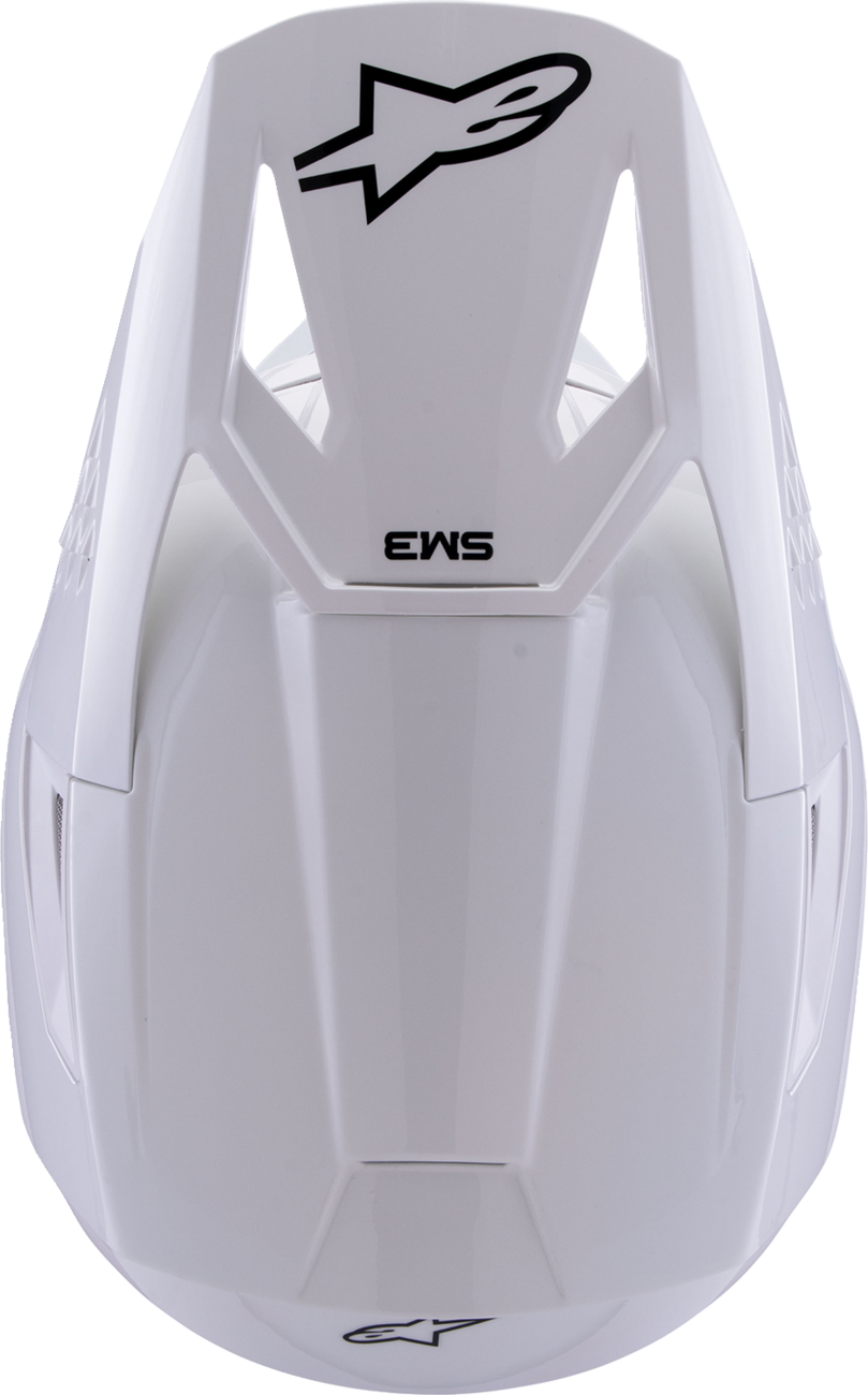 CASCO INTEGRAL ALPINESTARS SM3 SOLID BLANCO BRILLANTE