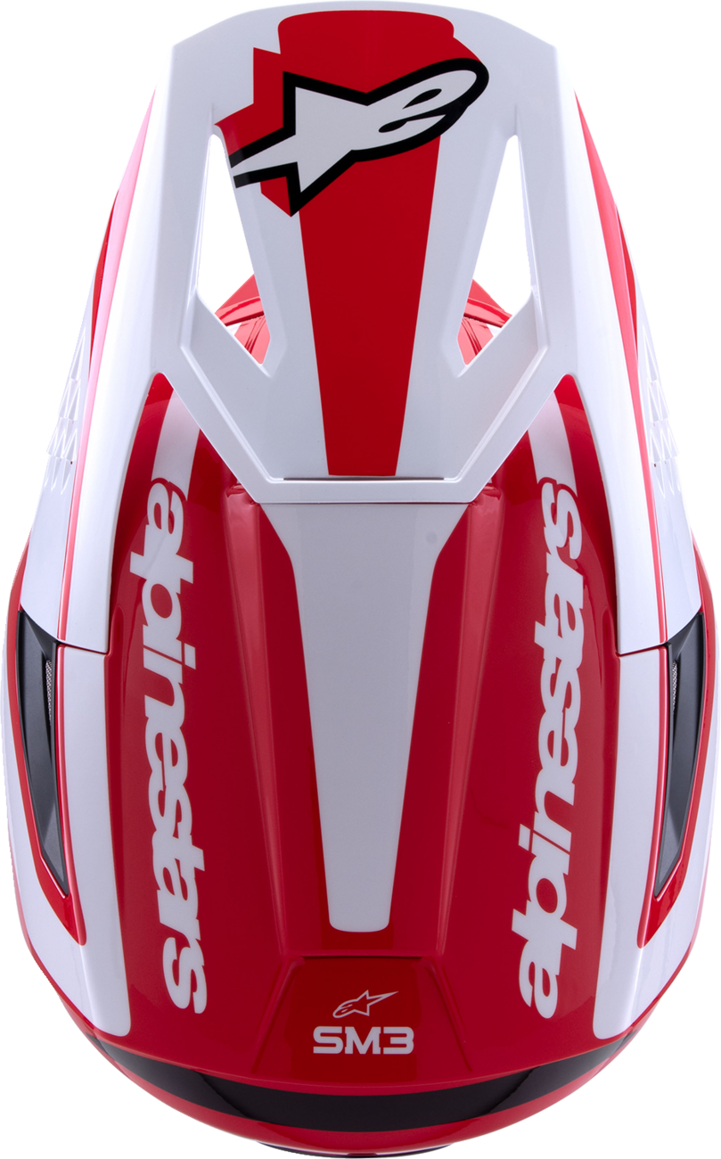 CASCO INTEGRAL ALPINESTARS SM3 HEAT ROJO/BLANCO/NEGRO BRILLANTE