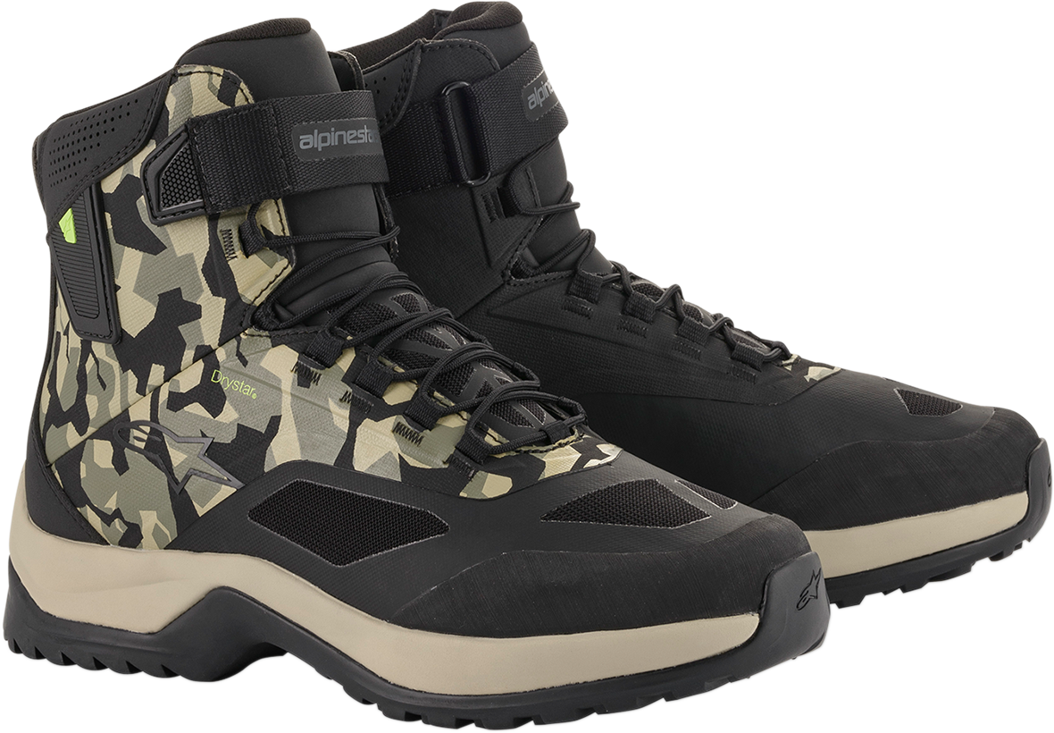 BOTINES ALPINESTARS CR6 DRYSTAR NEGRO/VERDE/MARRON