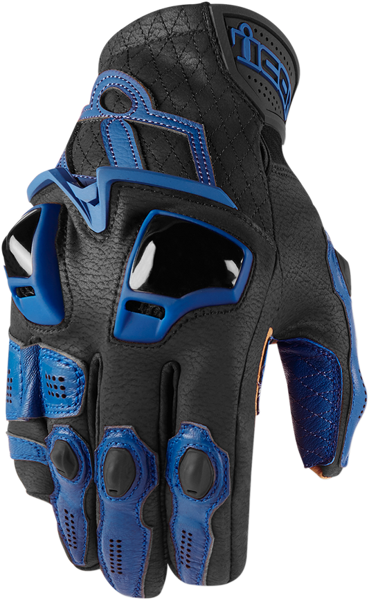 GUANTES ICON HYPERSPORT CORTO AZUL