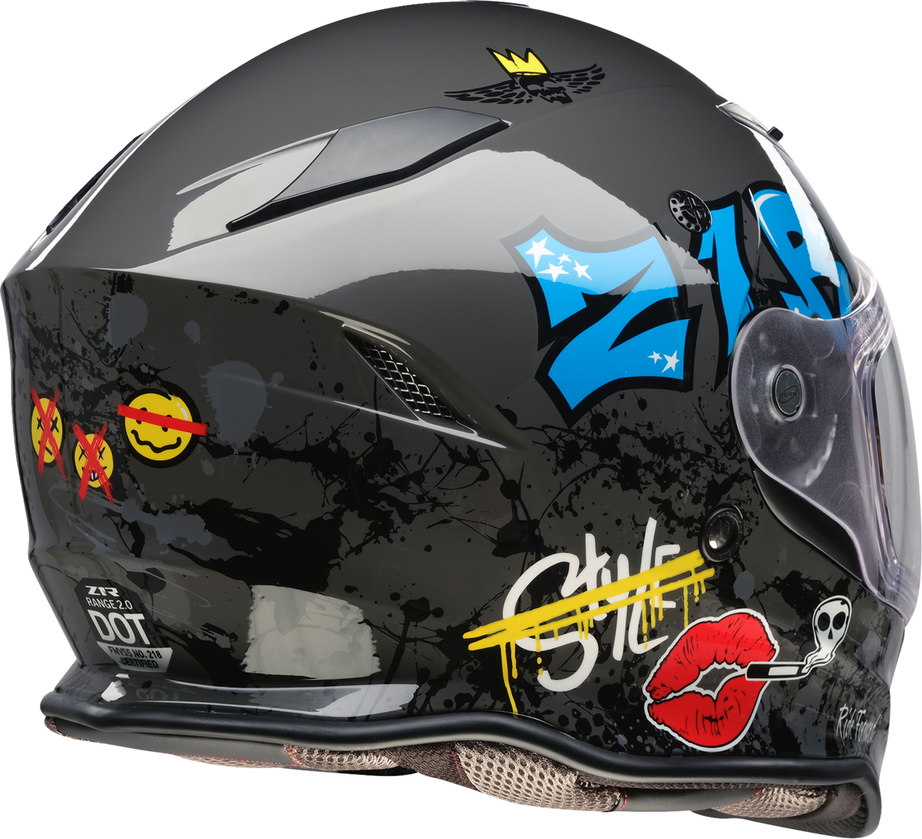 CASCO INTEGRAL Z1R NEMESIS DISTRO GRIS