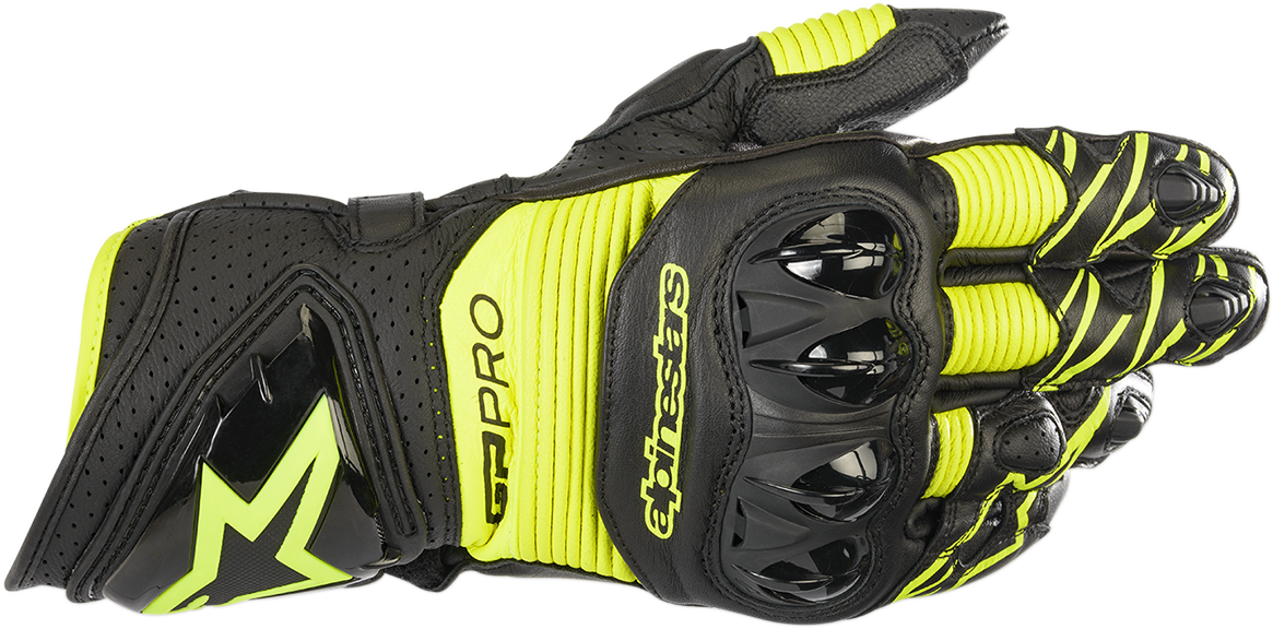 GUANTES ALPINESTARS GP PRO R3 NEGRO/AMARILLO