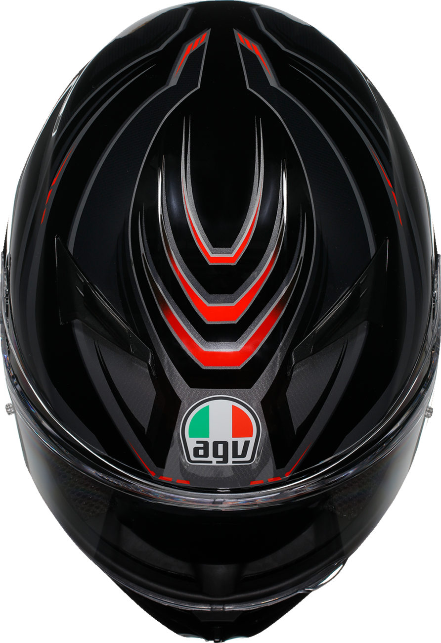 CASCO INTEGRAL AGV K3 SYTH NEGRO/ROJO