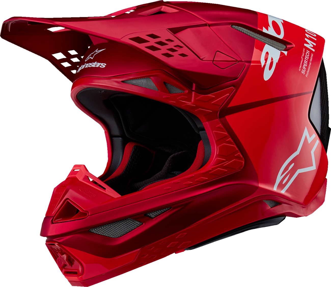 CASCO INTEGRAL ALPINESTARS SUPERTECH S-M10 FLOOD ROJO/NEGRO