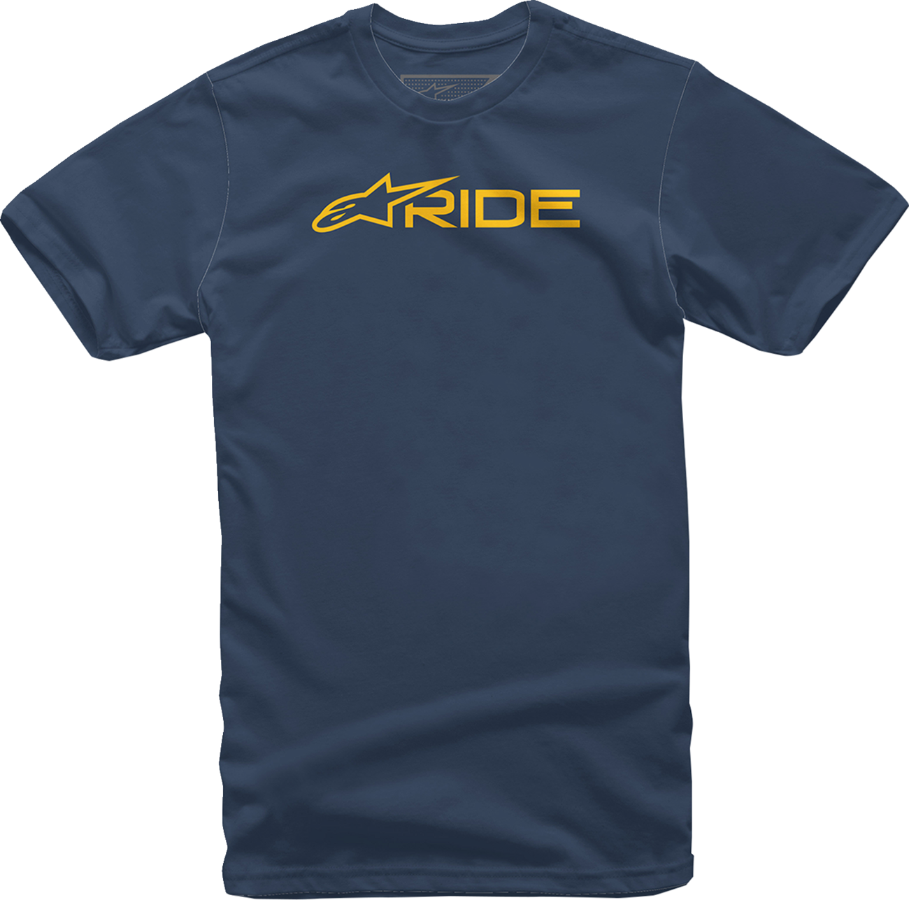 CAMISETA ALPINESTARS RIDE 3.0 AZUL MARINO/ORO