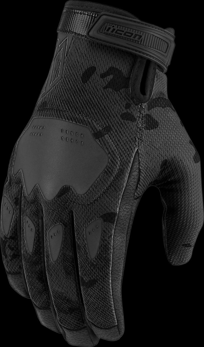 GUANTES ICON HOOLIGAN   CE CM OSCURO