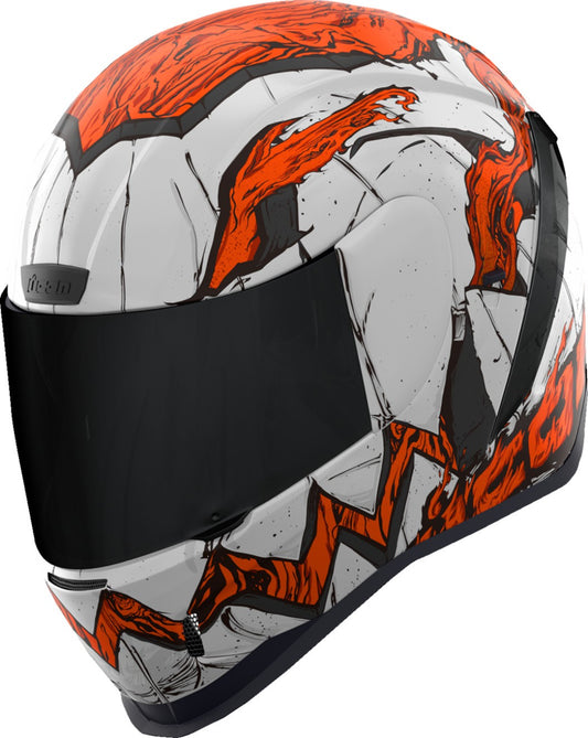 CASCO ICON AIRFORM TRICK OR STREET 3 BLANCO NARANJA