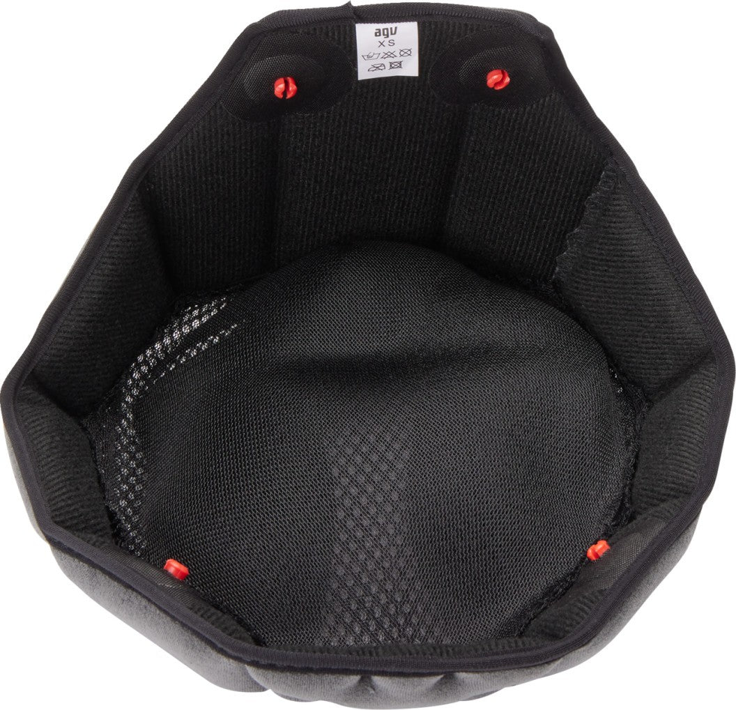 ALMOHADILLA SUPERIOR AGV K6  NEGRO GRIS
