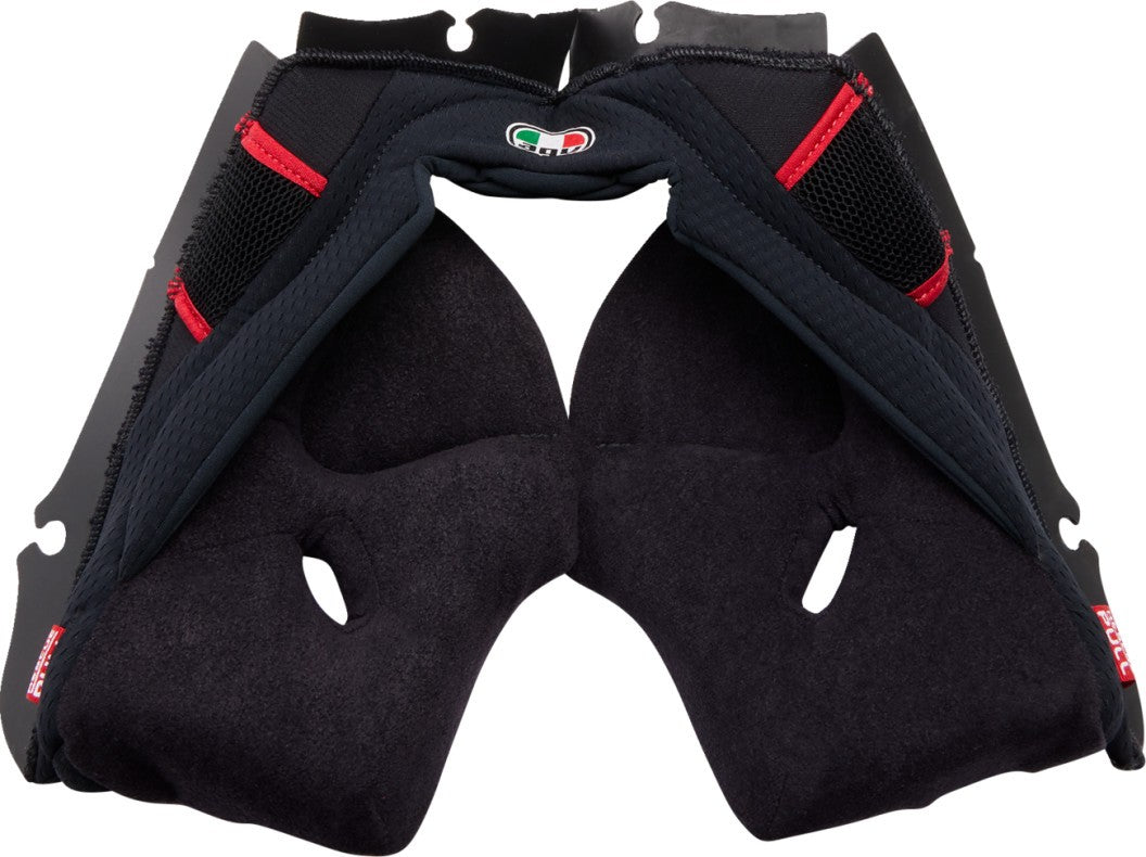 ALMOHADILLA LATERAL AGV PISTA GP R  NEGRO ROJO