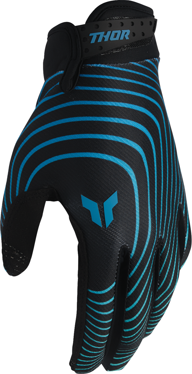 GUANTES THOR LAUNCHMODE IDENTITY TURQUESA/NEGRO