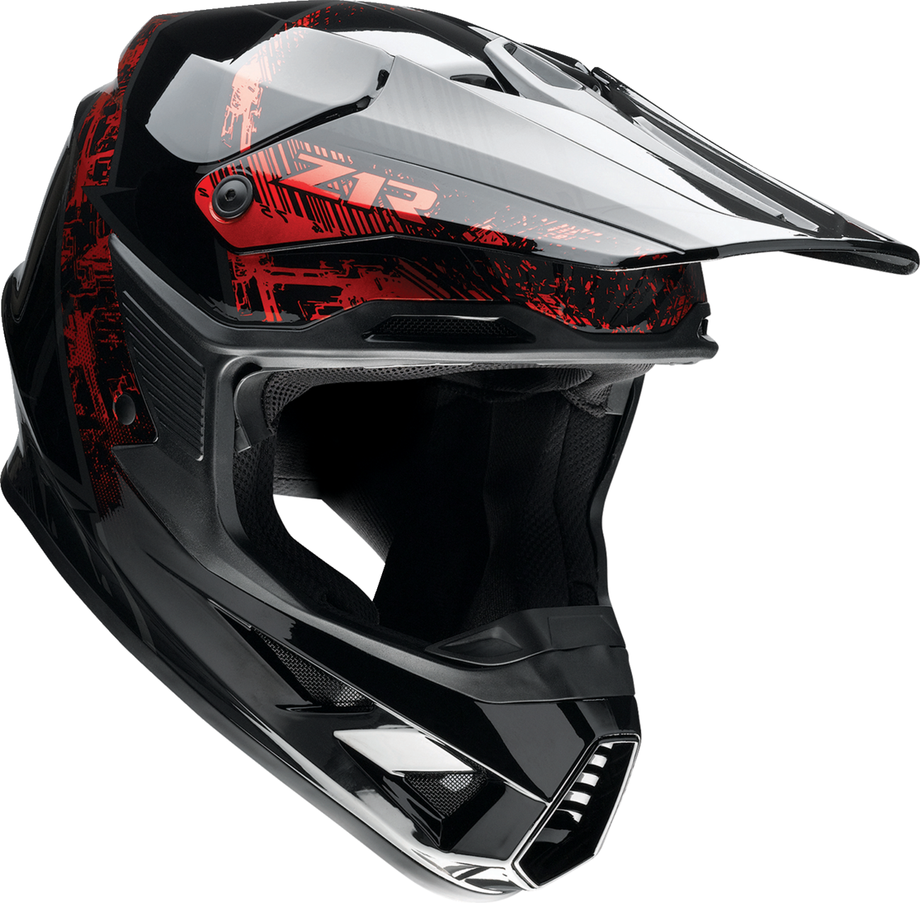 CASCO INTEGRAL Z1R F.I. FRACTAL MIPS ROJO