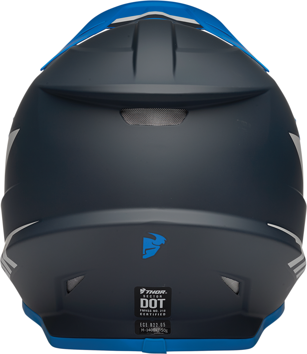 CASCO THOR SECTOR CHEVRON AZUL/GRIS CLARO