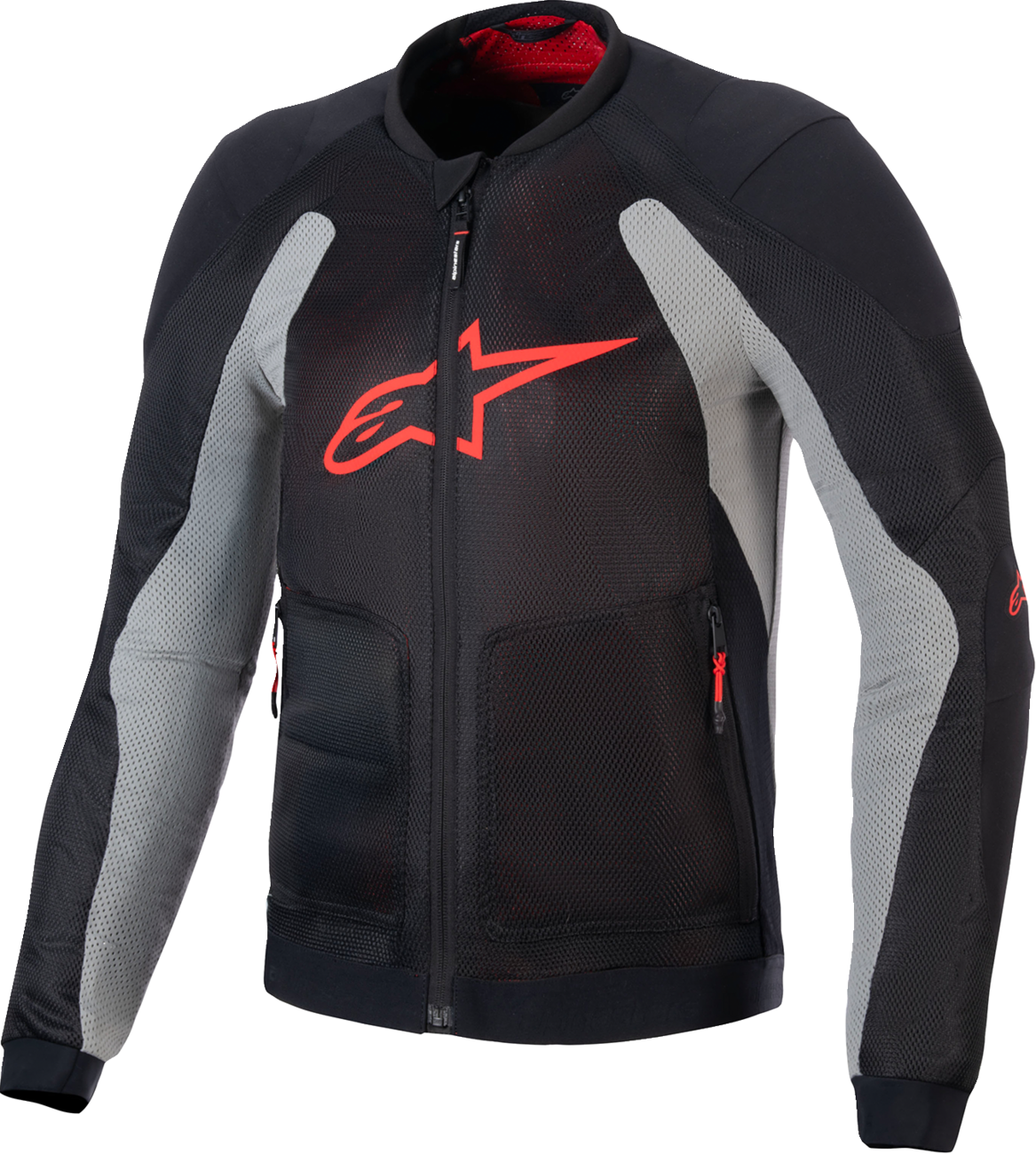 CHAQUETA ALPINESTARS TROOP AIR NEGRO/GRIS/ROJO BRILLANTE