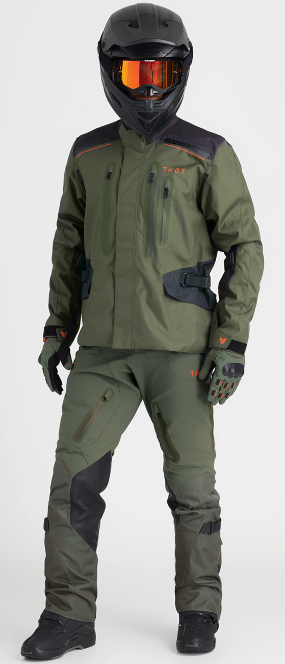 GUANTES THOR RANGE EJERCITO/NARANJA