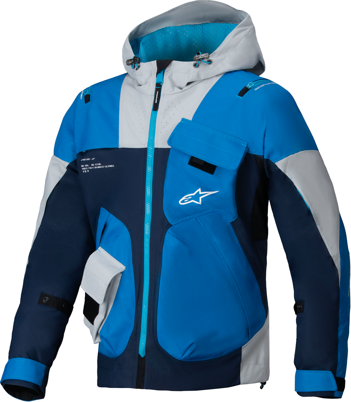 CHAQUETA ALPINESTARS MOGRESS AIR AZUL/ALMENDRA