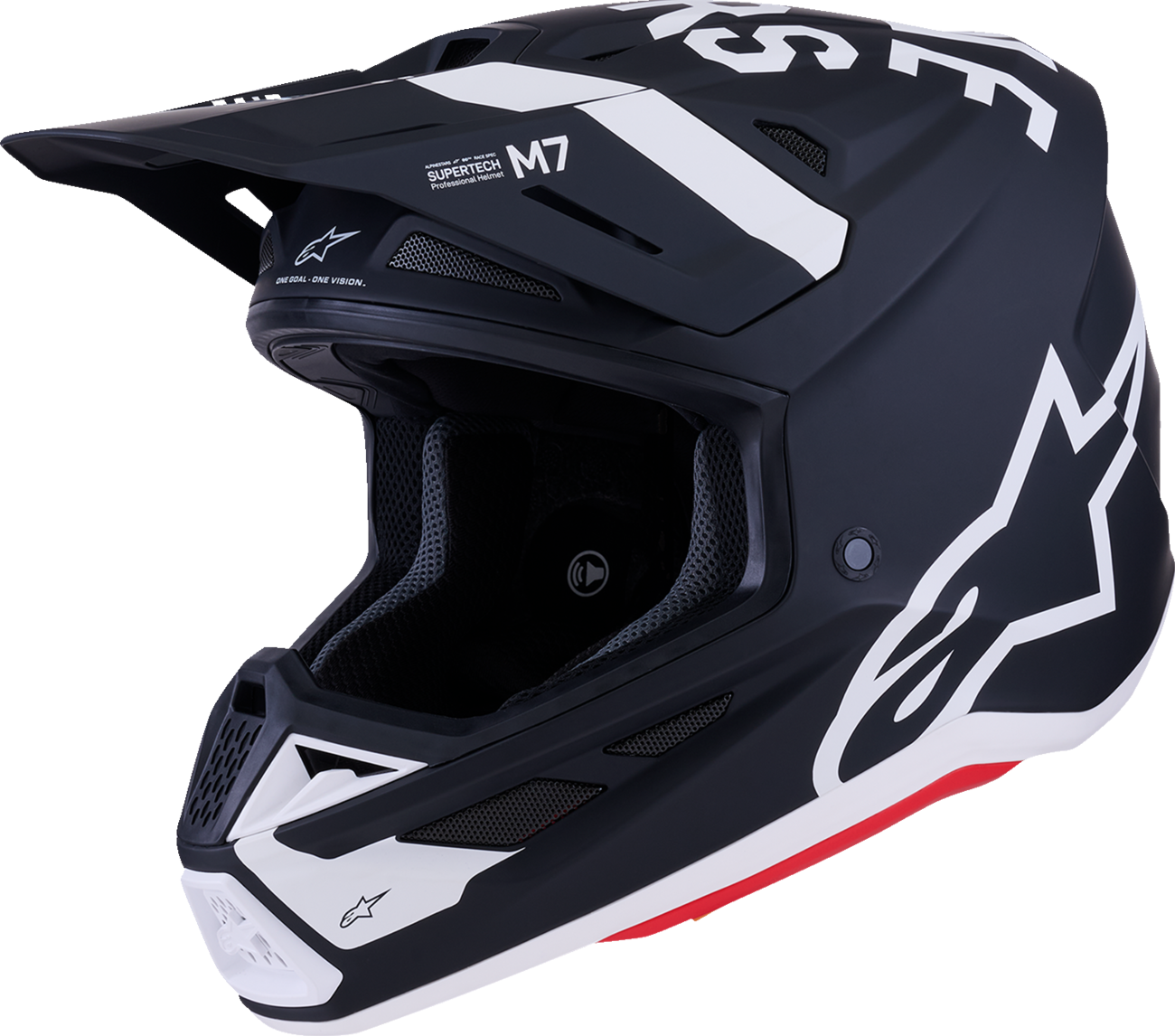 CASCO INTEGRAL ALPINESTARS SM7 DASHER NEGRO BLANCO MATE