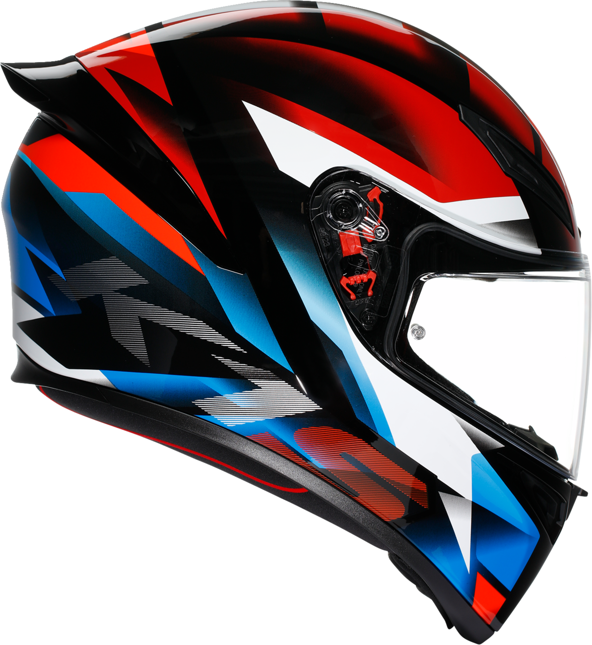 CASCO AGV K1 S FASTLAP NEGRO ROJO AZUL
