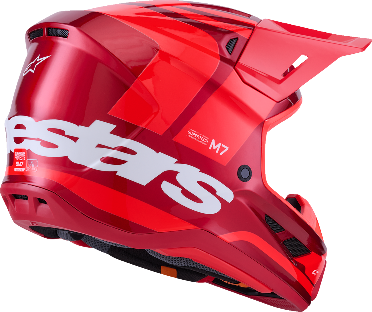 CASCO ALPINESTARS SM7 CORE ROJO BRILLANTE