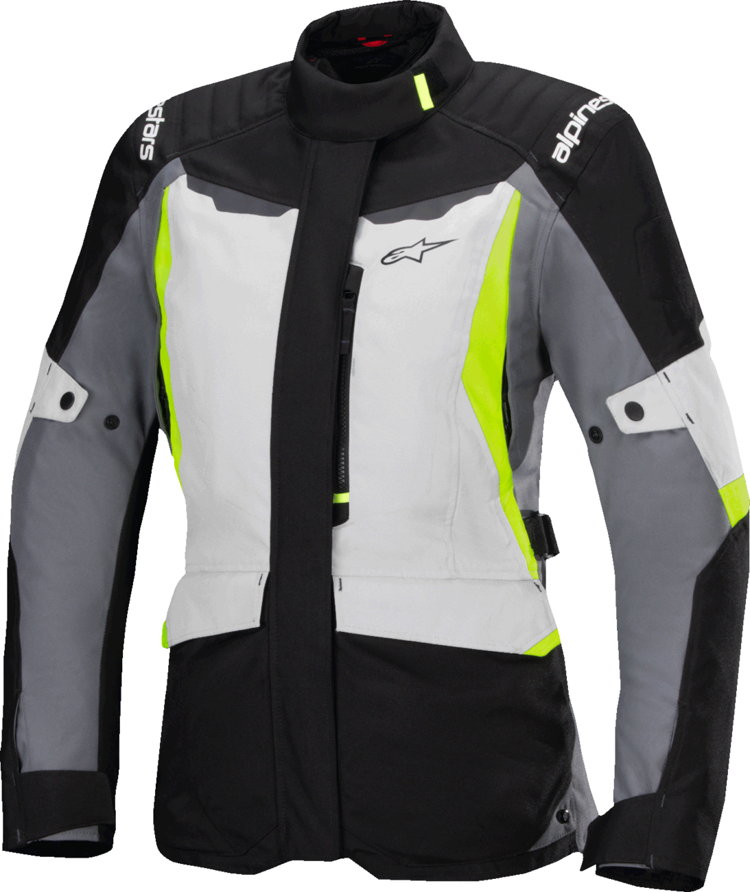 CHAQUETA ALPINESTARS STELLA ST-1 IMPERMEABLE GRIS/NEGRO/AMARILLO PARA DAMA