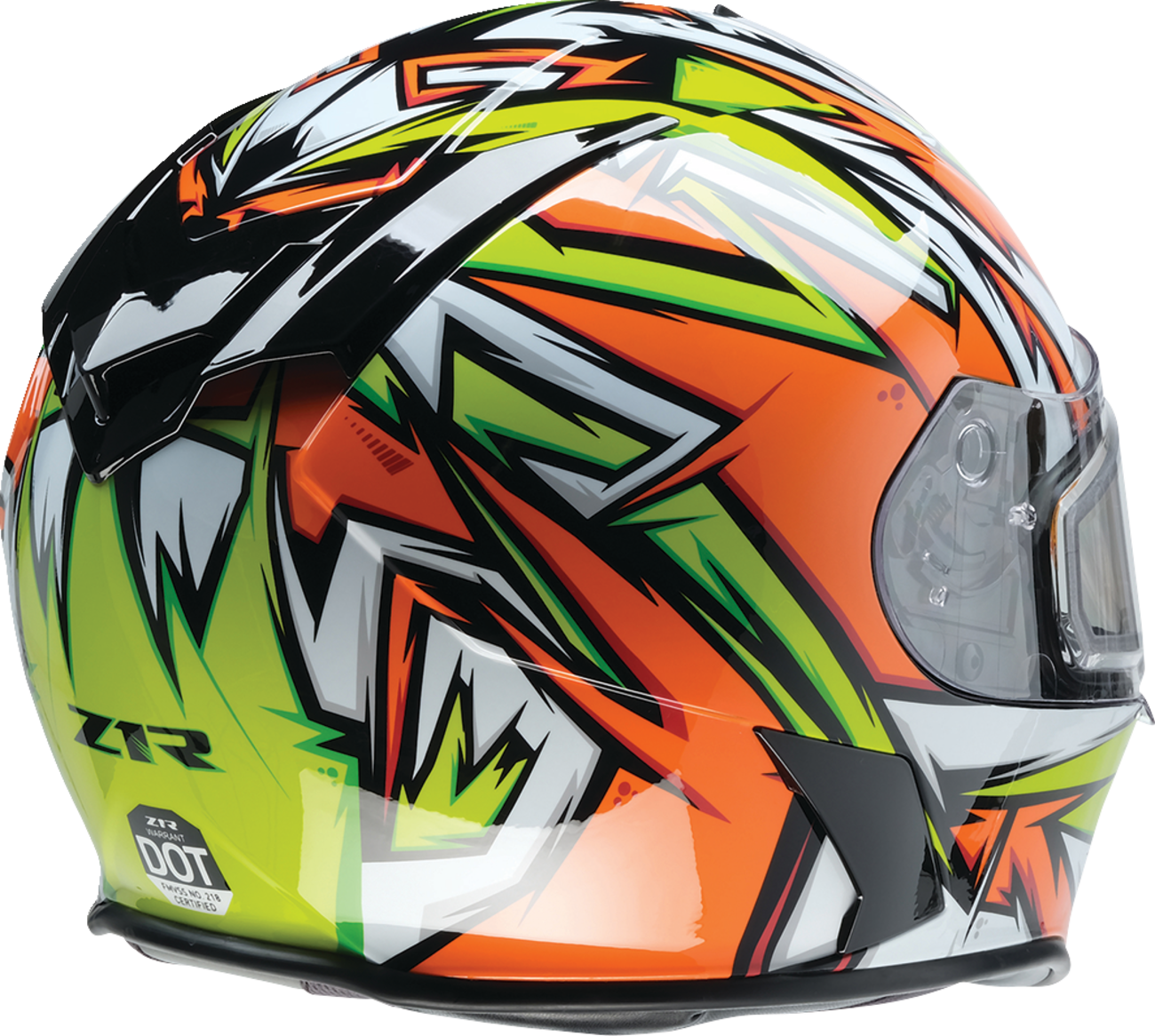 CASCO INTEGRAL Z1R WARRANT NEURON NARANJA/VERDE