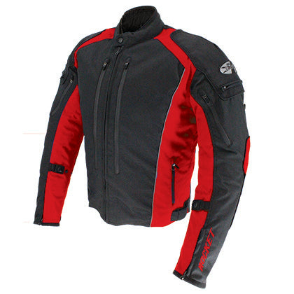 CHAQUETA TEXTIL JOE ROCKET TURBULENT NEGRO/ROJO