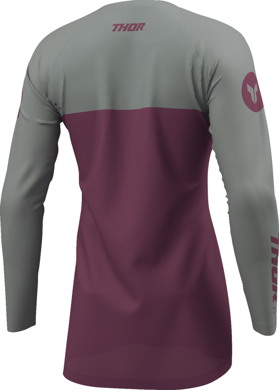 BUZO THOR WOMENS RIDEMODE MENACE MORADO/GRIS PARA DAMA