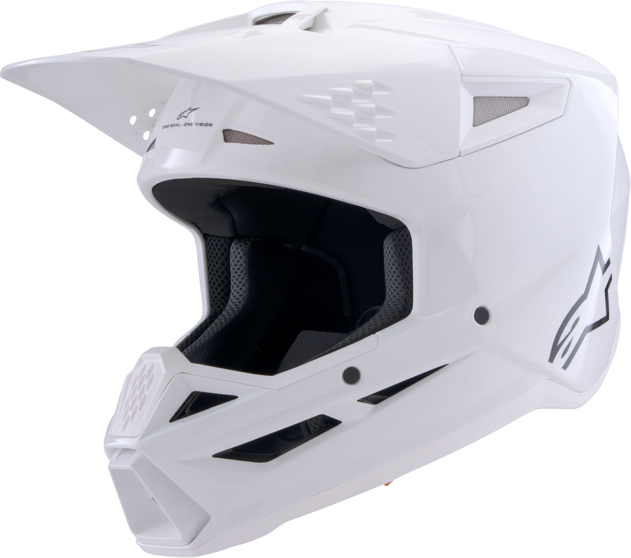 CASCO INTEGRAL ALPINESTARS SM3 SOLID BLANCO BRILLANTE