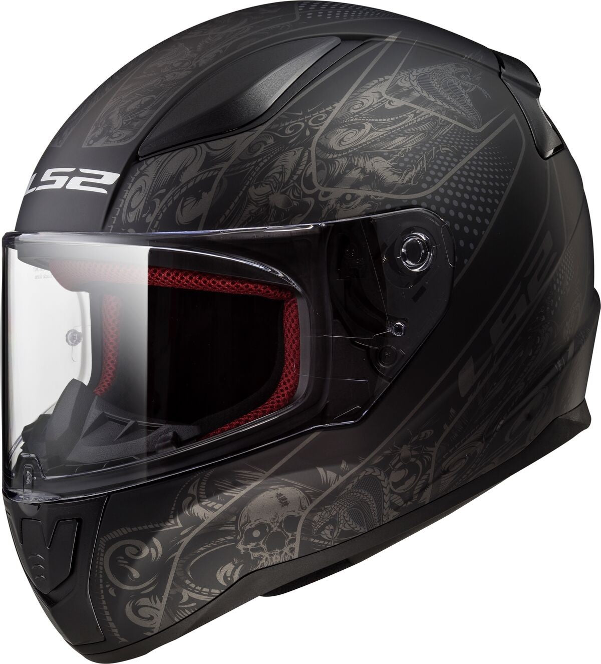 CASCO LS2 RAPID CRYPT FACE NEGRO MATE
