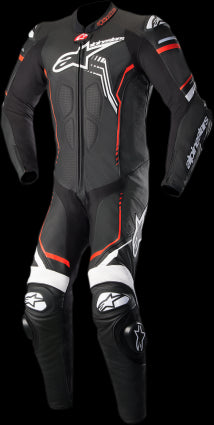TRAJE ALPINESTARS GP PLUS 1 PIEZA NEGRO/ROJO