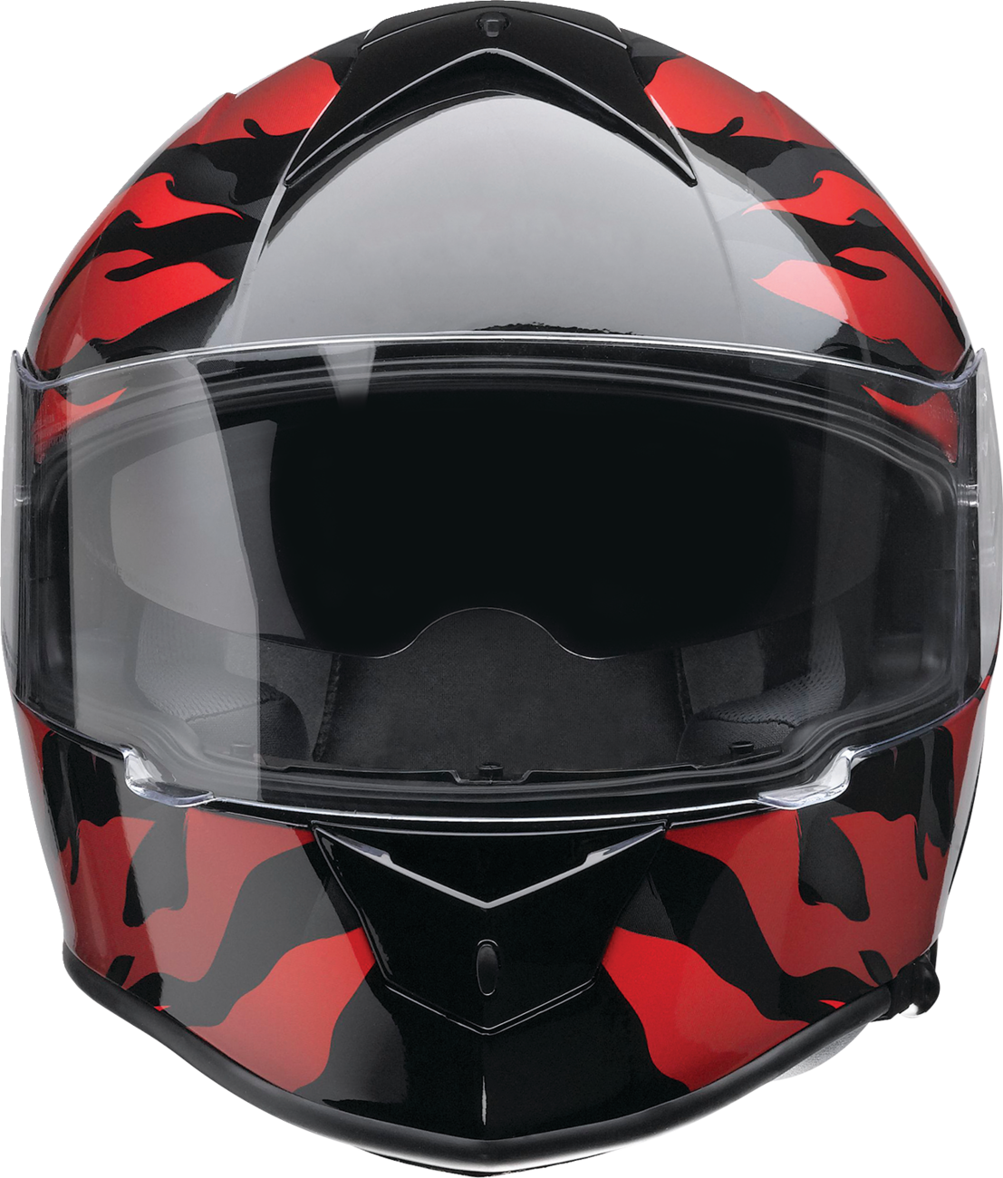 CASCO INTEGRAL Z1R WARRANT PANTHERA NEGRO/ROJO