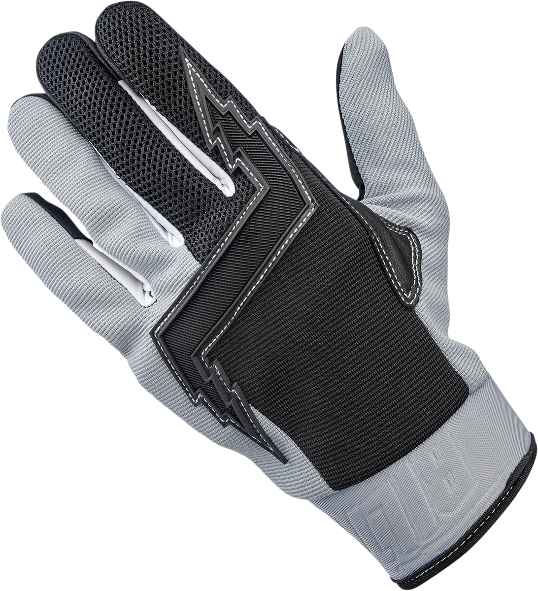 GUANTES BILTWELL BAJA GRIS/NEGRO