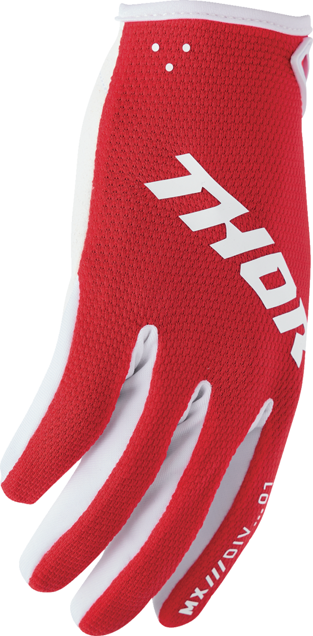 GUANTES PARA NIÑO THOR RIDEMODE STATIC ROJO