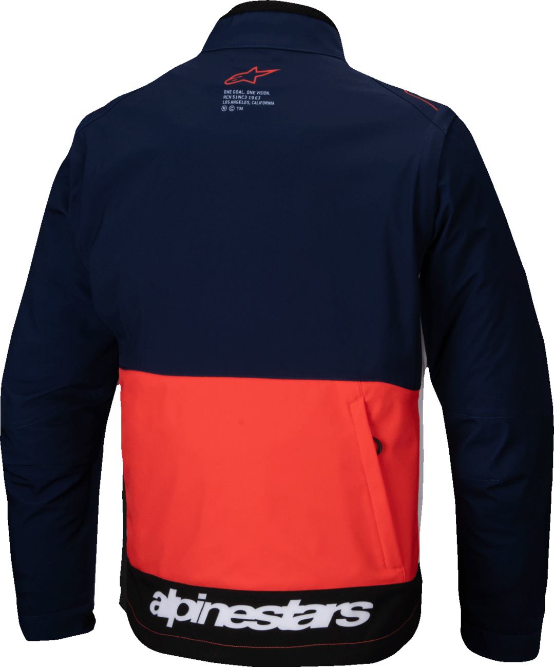 CHAQUETA SOFTSHELL ALPINESTARS LITE-DURA AZUL/NARANJA/BLANCO