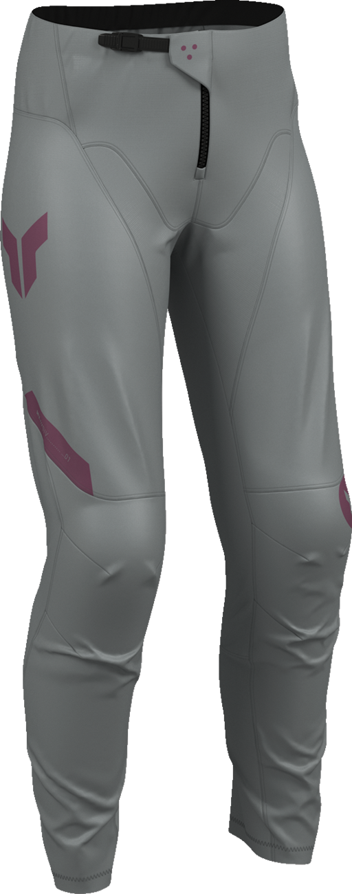 PANTALONES THOR RIDEMODE MENACE PURPURA/GRIS PARA DAMA