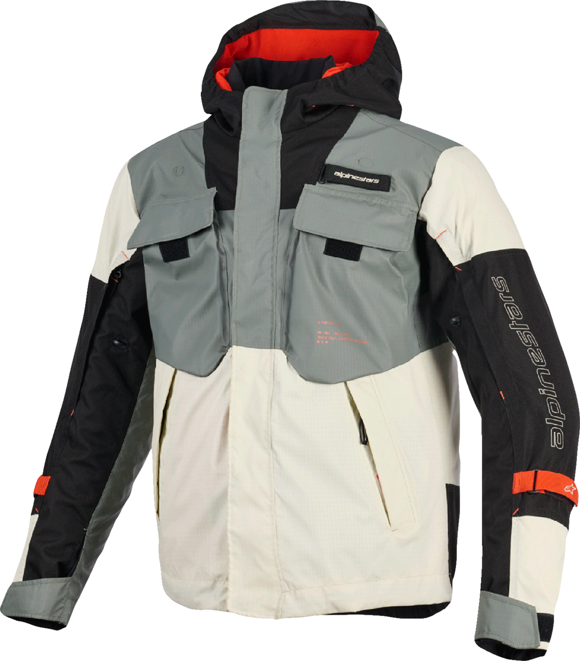 CHAQUETA IMPERMEABLE ALPINESTARS MOSPHER WP GRIS/NEGRO/HIELO