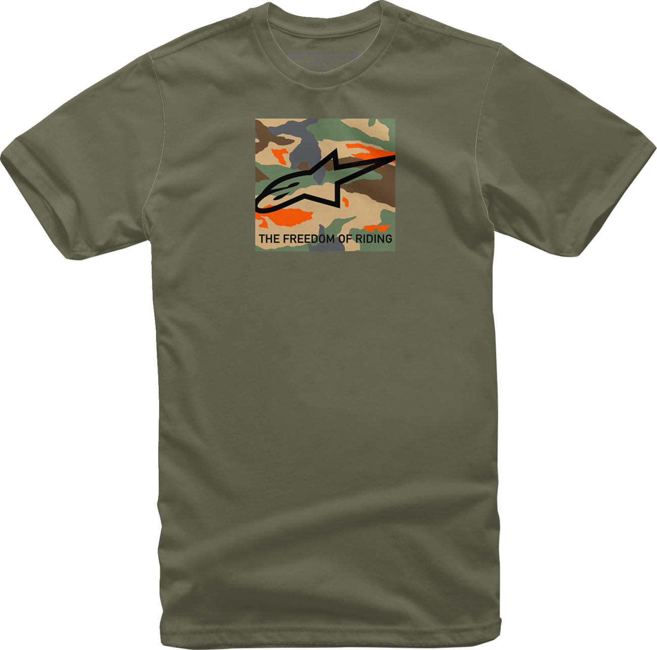 CAMISETA ALPINESTARS FREE CAMO MILITARY