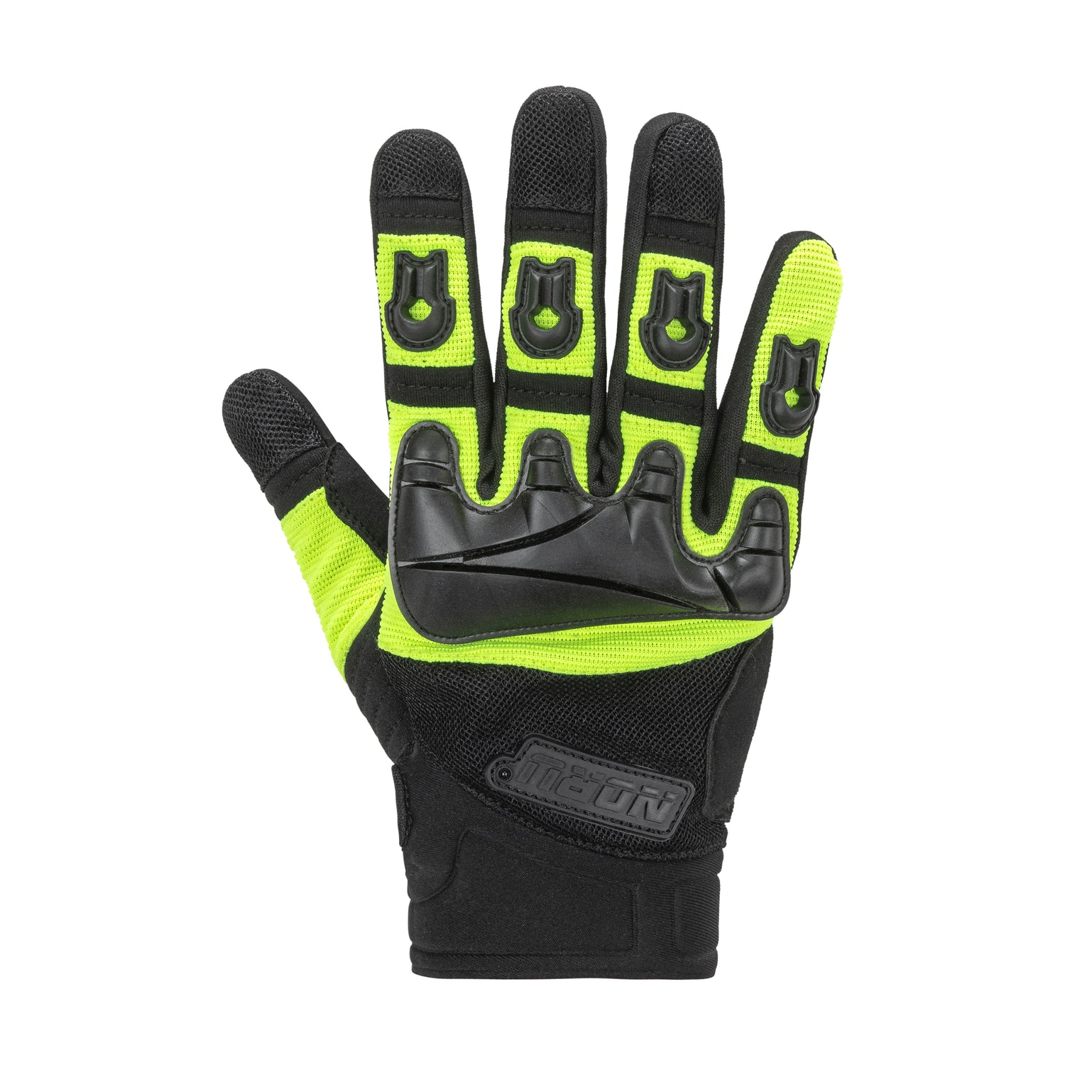 GUANTES NORU PARUSO FLUORESCENTE/NEGRO